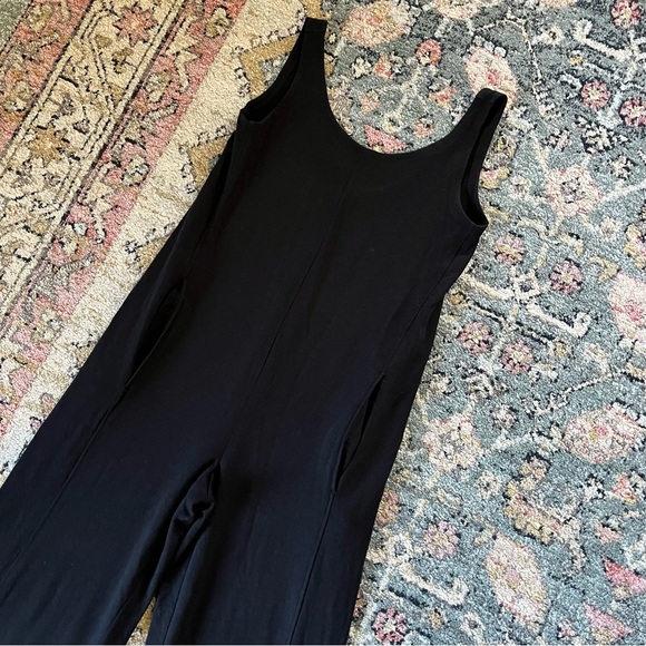 Eileen Fisher Cozy Brushed Terry Hug Jumpsuit Black Sz XXS - Picture 7 of 12